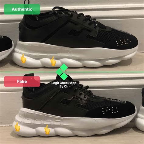 versace chain reaction fake vs original|versace chain reaction shoes price.